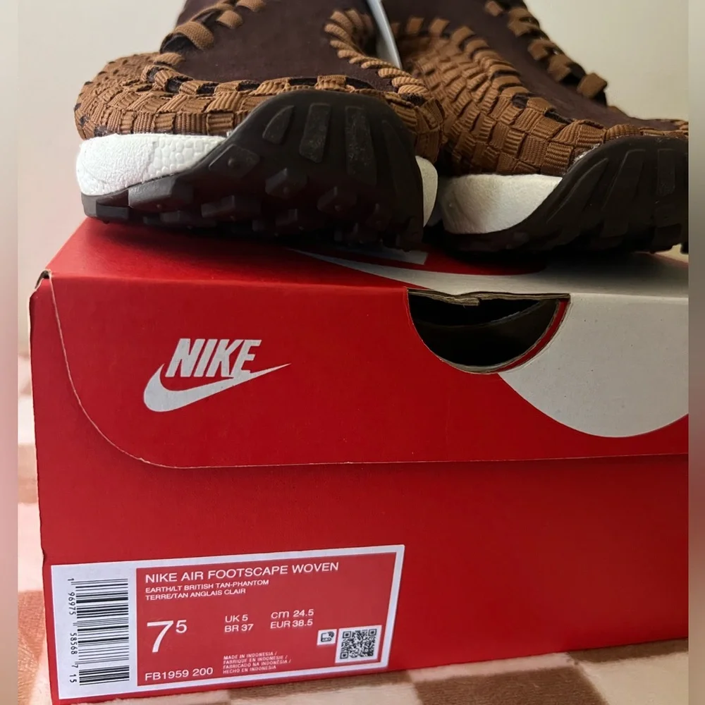 Nike Air Footscape Woven Sneakers Brown FB1959-200 Women’s Size 7.5 BNIB - Picture 10 of 14